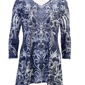 Jess & Jane Jersey Burnout High-Low Tunic